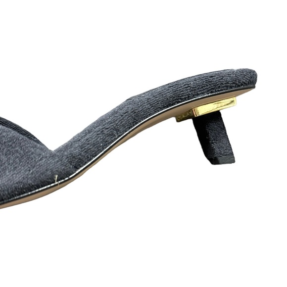 NEW Good American Terry Kickstand Mule Black Size 10 - Picture 5 of 10